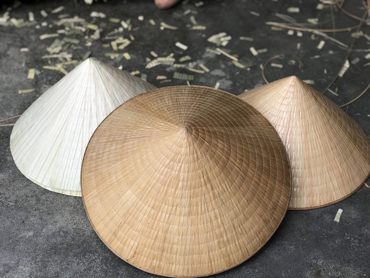 The traditional conical hat is the most commonly used in Vietnam today due to its durability and light weight 